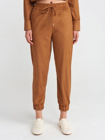 Dilvin Tapered Hose in Braun: Vorderseite