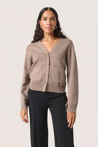 SOAKED IN LUXURY Cardigan 'SLCalisa' i beige: forside