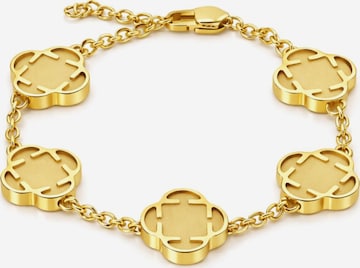 Eternal Bracelet 'Raw Clover' in Gold: front