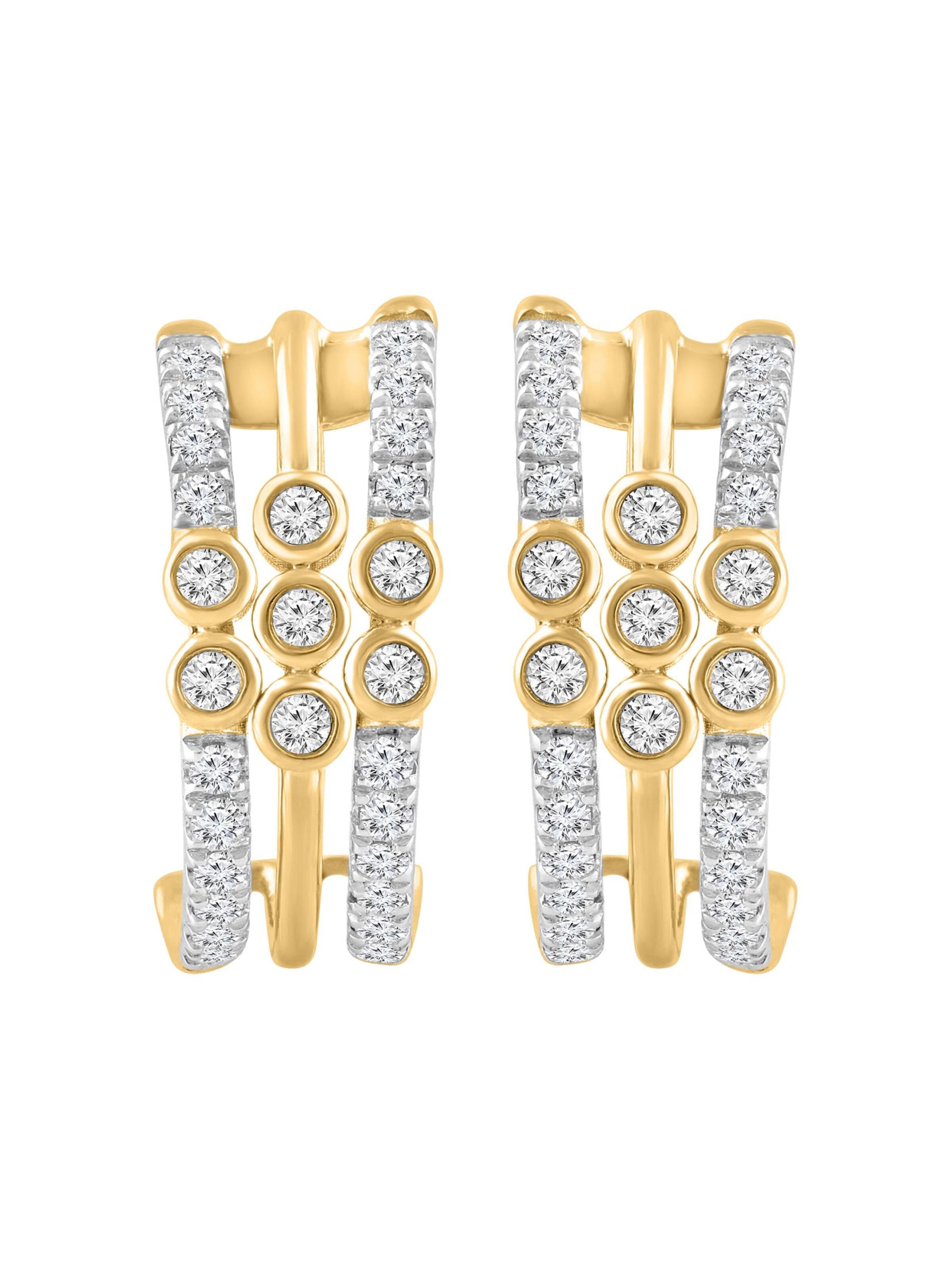 Diamant Exquis Earrings in Gold: front