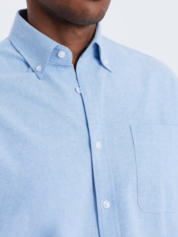 Ombre Slim Fit Hemd 'SHOS-0108' in Blau