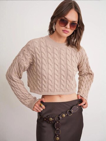 MixRay Sweater in Beige: front