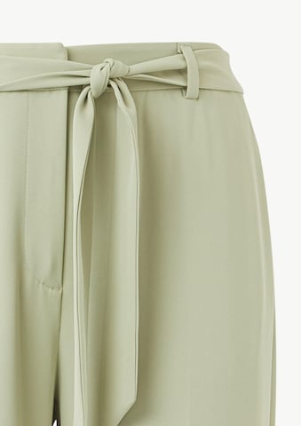 Wide Leg Pantalon à plis COMMA en vert