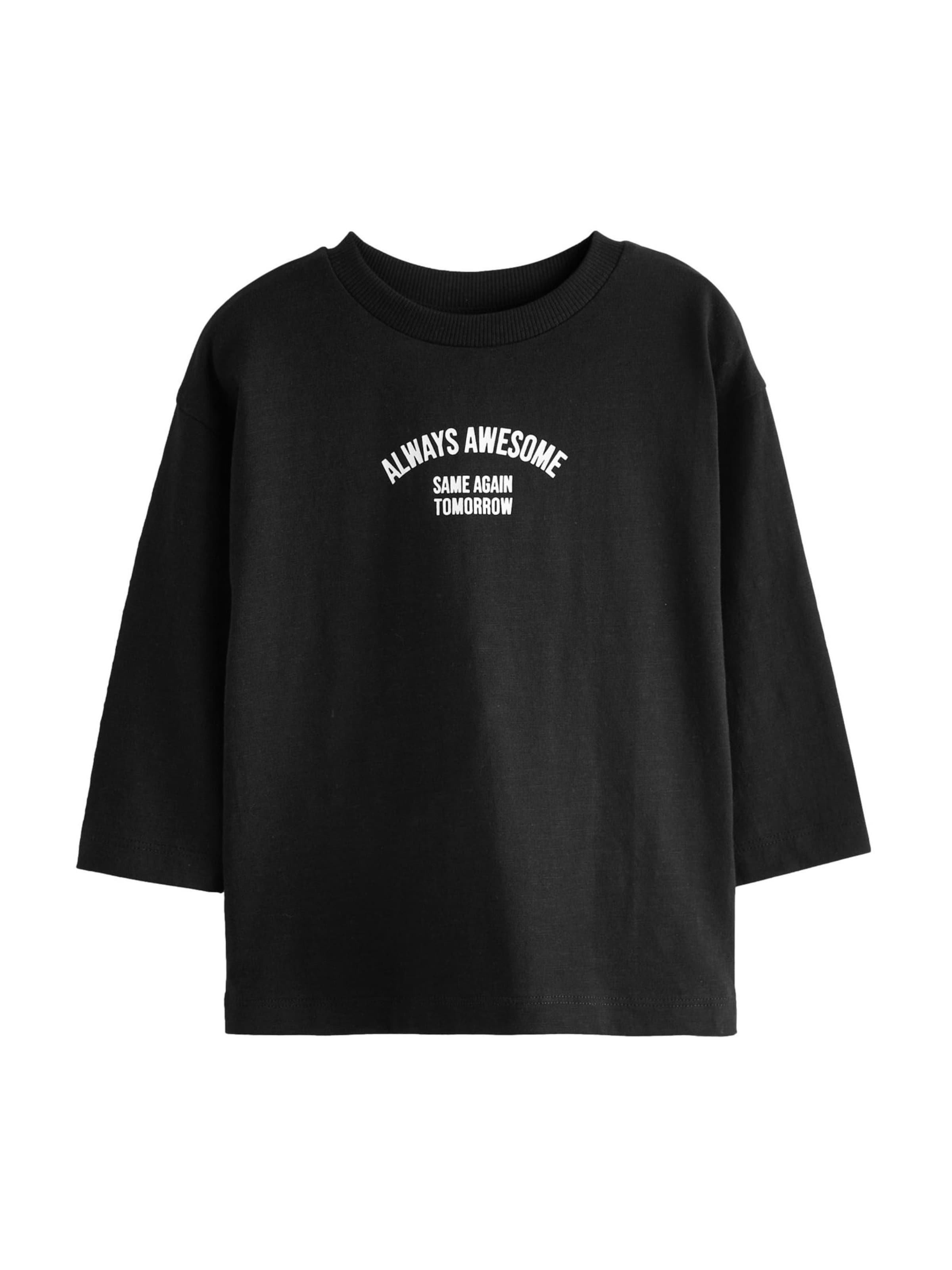 Next T-shirt i svart: framsida