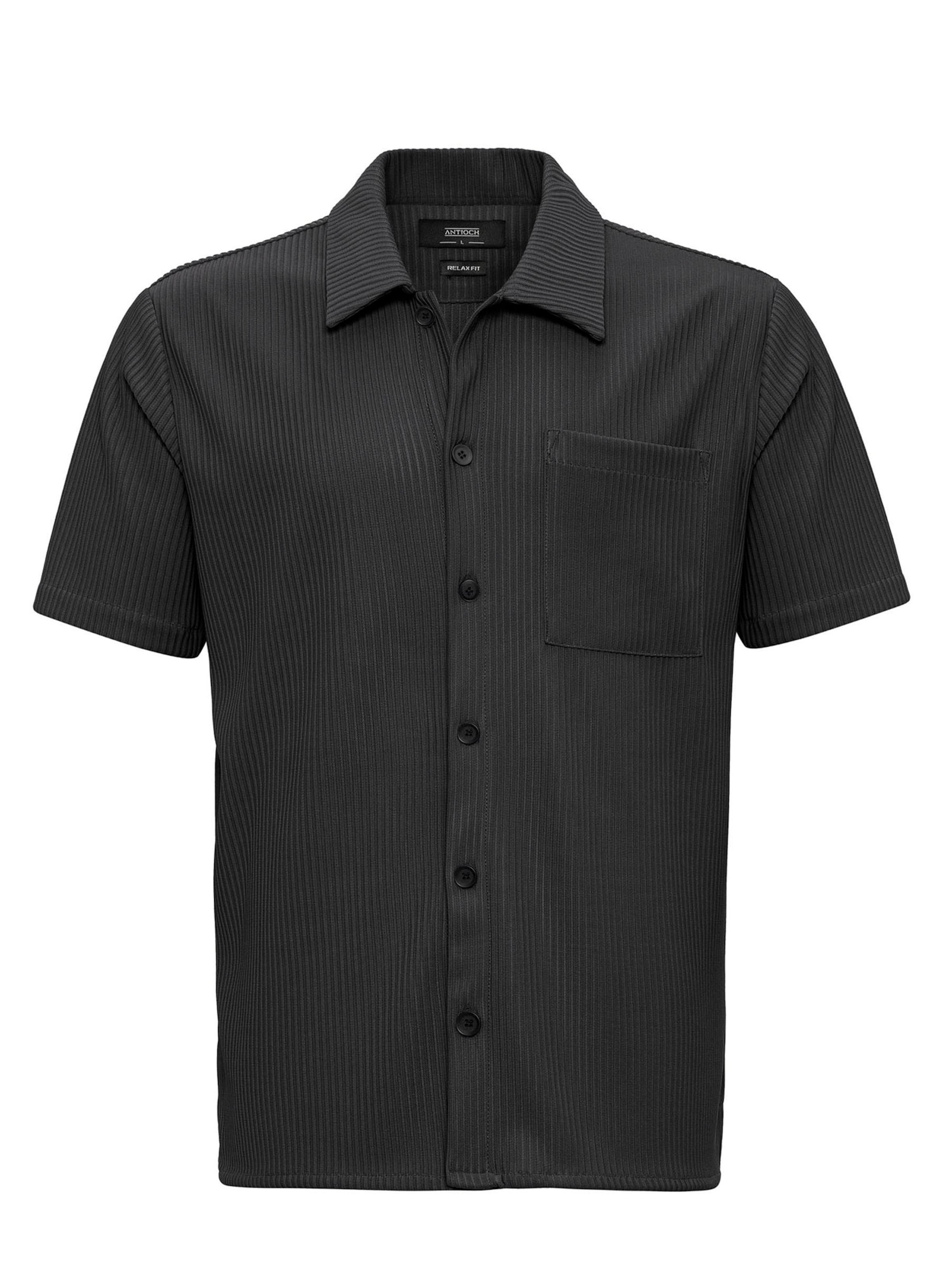 Fit confort Chemise Antioch en gris : devant