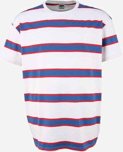 Tricou Urban Classics Plus Size pe albastru regal / roșu cranberry / alb, Vizualizare produs