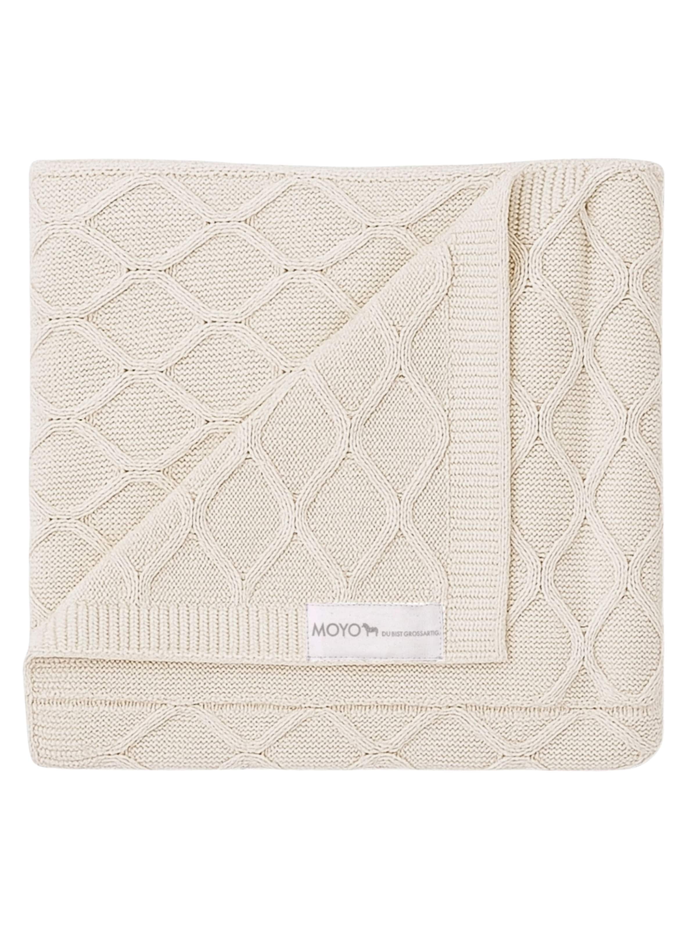 MOYO Babydecke 'MOYO Babydecke Wellen-Struktur'‌‌‌‌‌‌‌‌‌ in Beige: Vorderseite