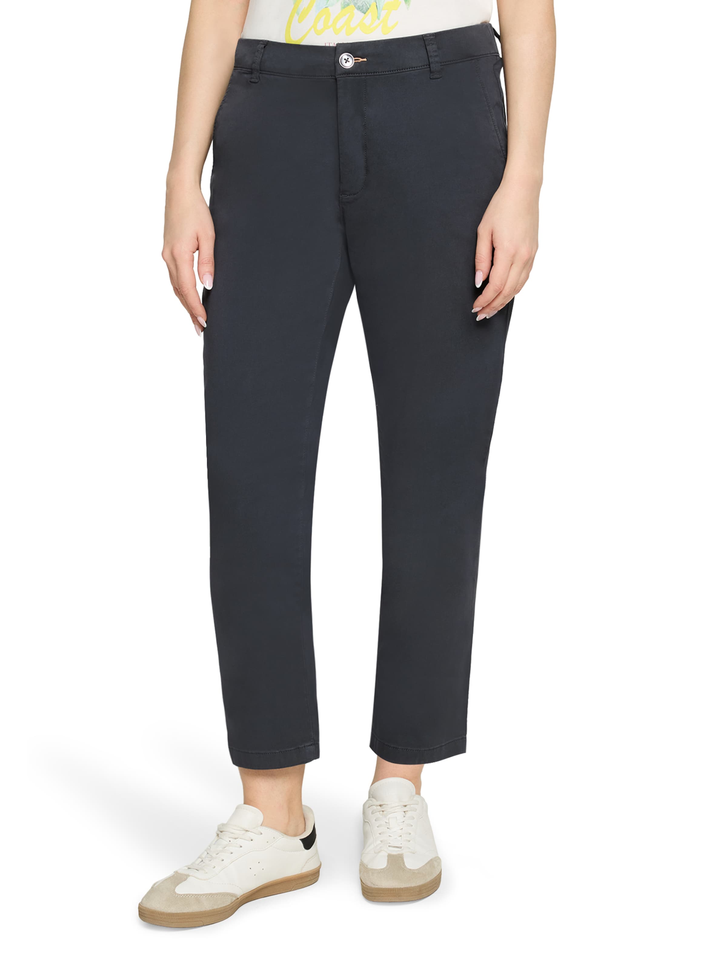 Regular Pantalon chino Cartoon en gris : devant