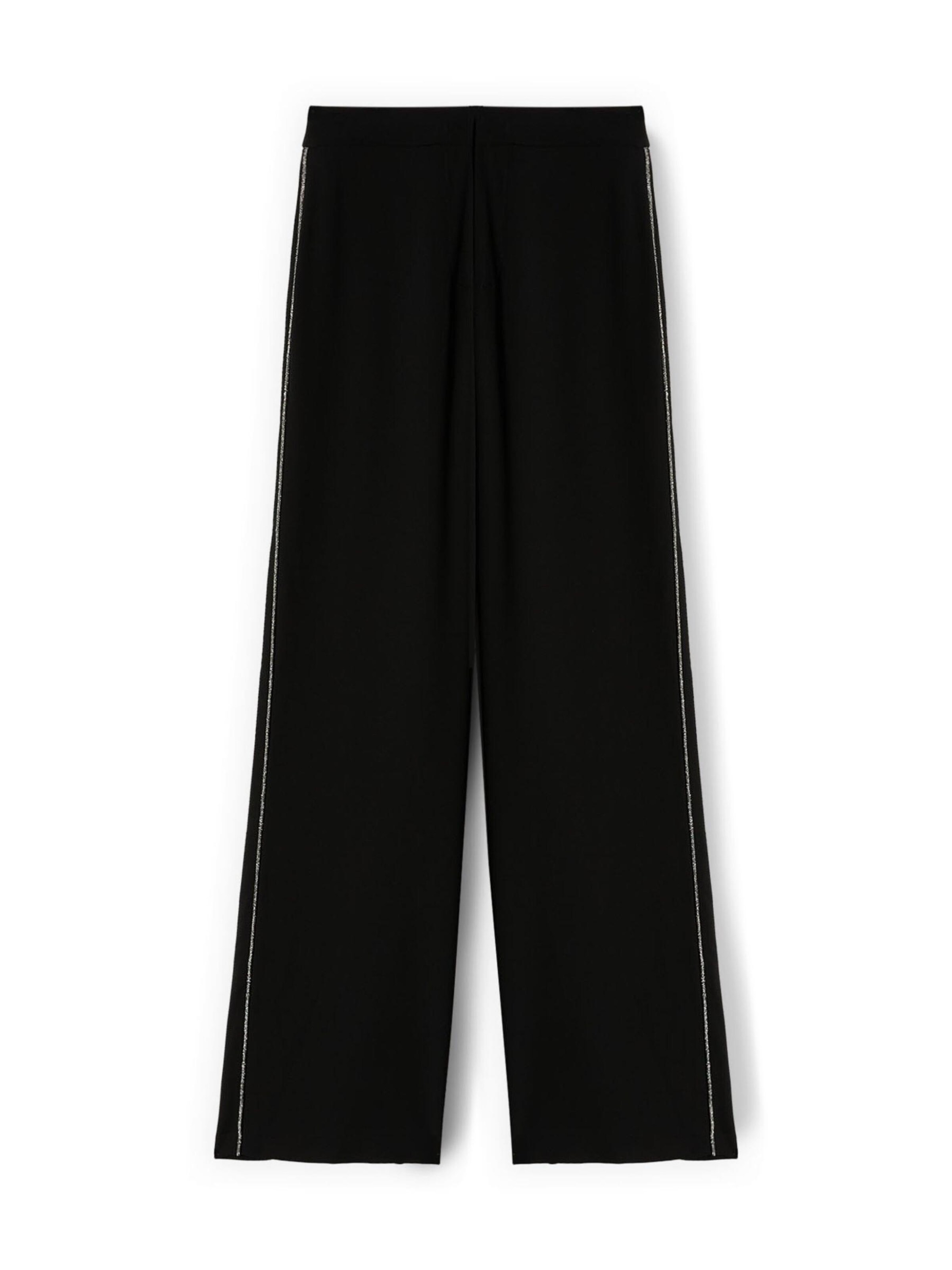 MOTIVI Wide leg Pants in Black: front
