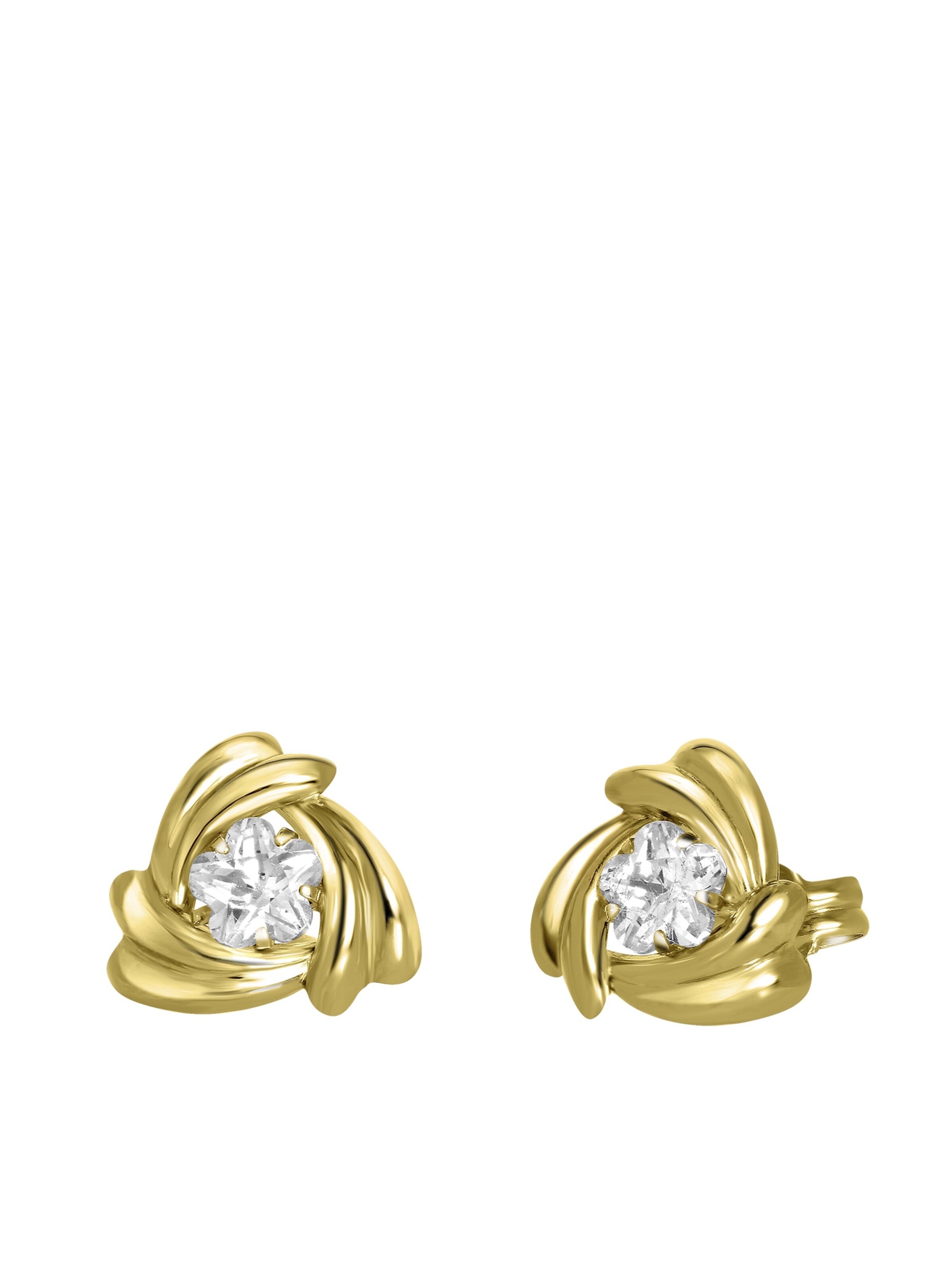 Lucardi Oorbellen 'Klassisch' in Goud: voorkant