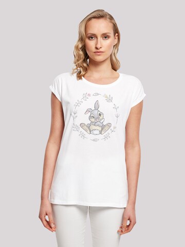 T-shirt 'Disney Klopfer' F4NT4STIC en blanc : devant