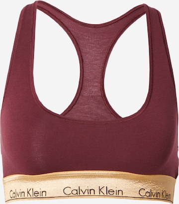 Calvin Klein Underwear - Soutien Bustier Soutien 'Modern Cotton' em vermelho: frente