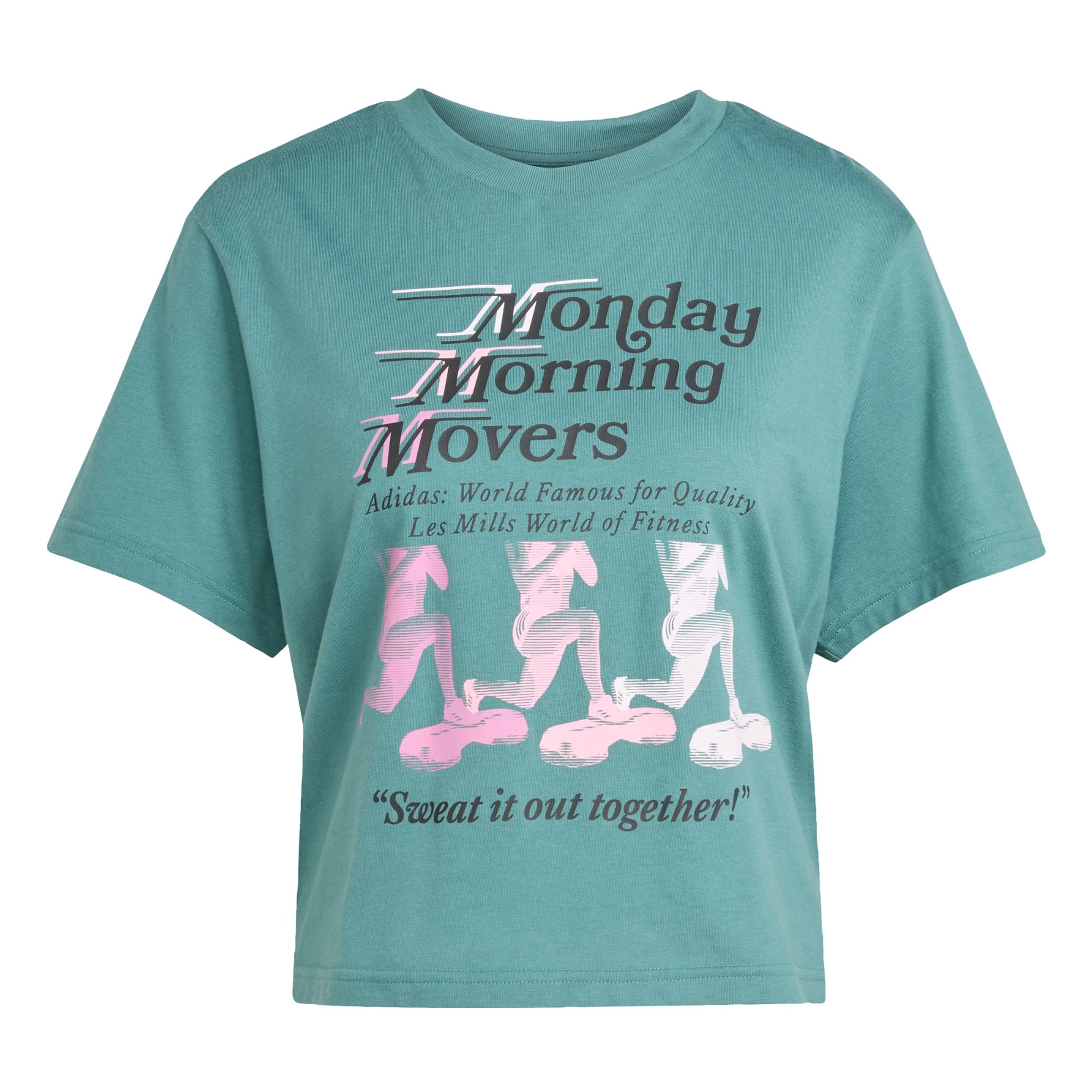 ADIDAS PERFORMANCE Performance Shirt 'Les Mills Movers' in Reed / Rose / Black / White, Item view