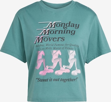 T-shirt fonctionnel 'Les Mills Movers' ADIDAS PERFORMANCE en vert : devant