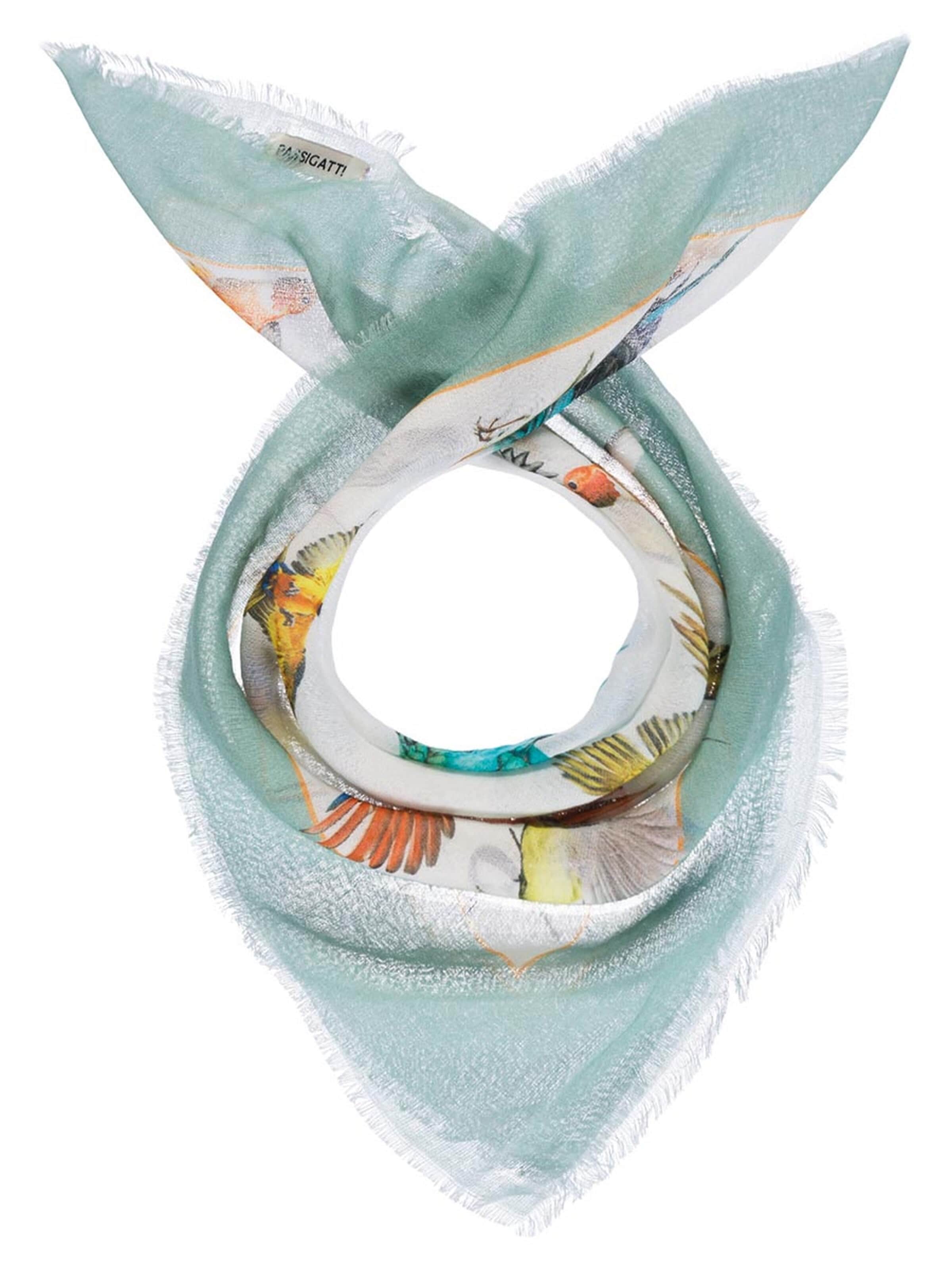 Passigatti Schal 'Bandana Tuch bunt'‌‌‌‌‌‌‌‌‌‌ in Grün: Vorderseite