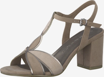 MARCO TOZZI Sandalen met riem in Beige: voorkant