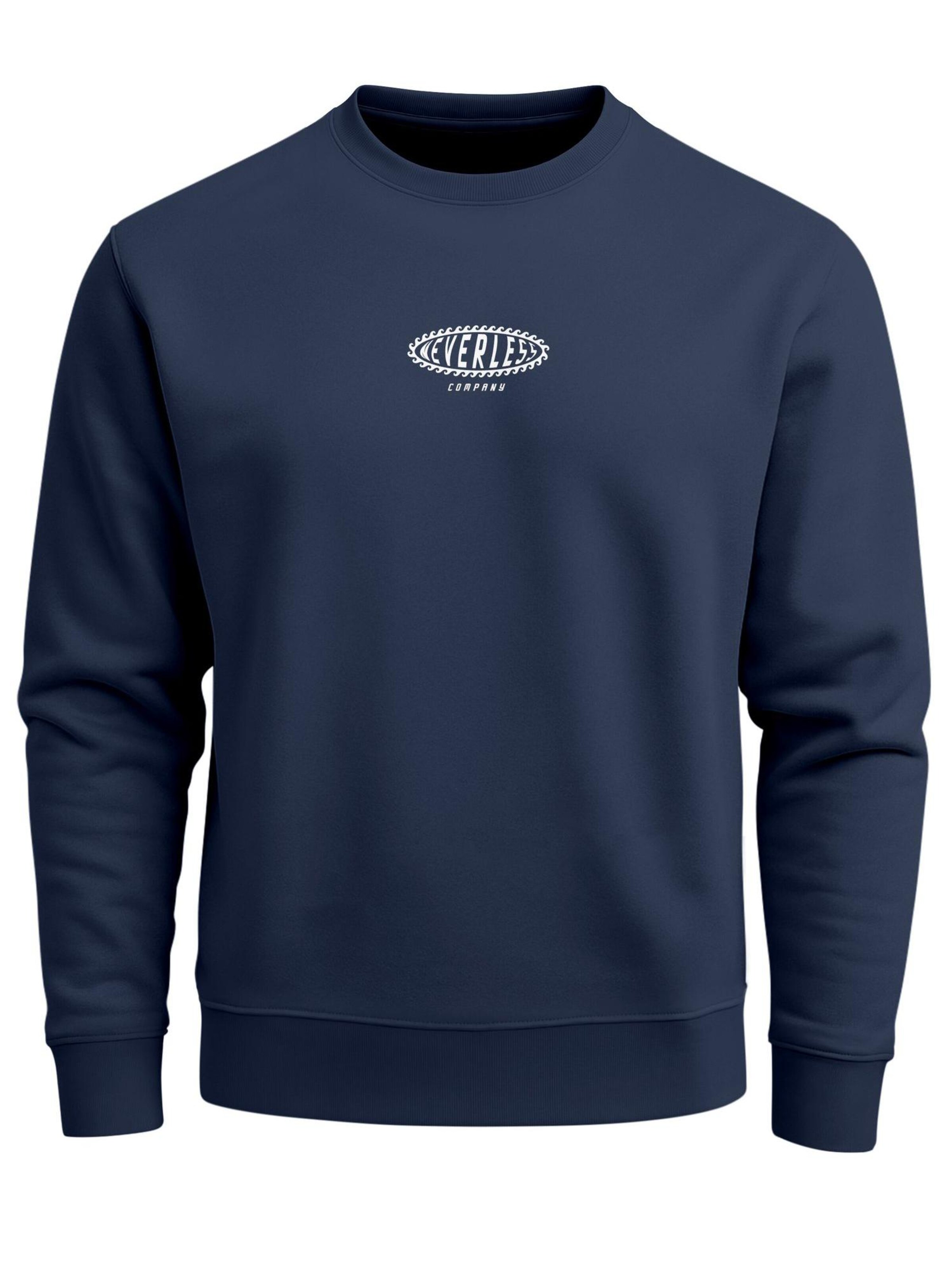 Neverless Sweatshirt 'Palme'‌‌‌‌‌‌‌ in Blau: Vorderseite