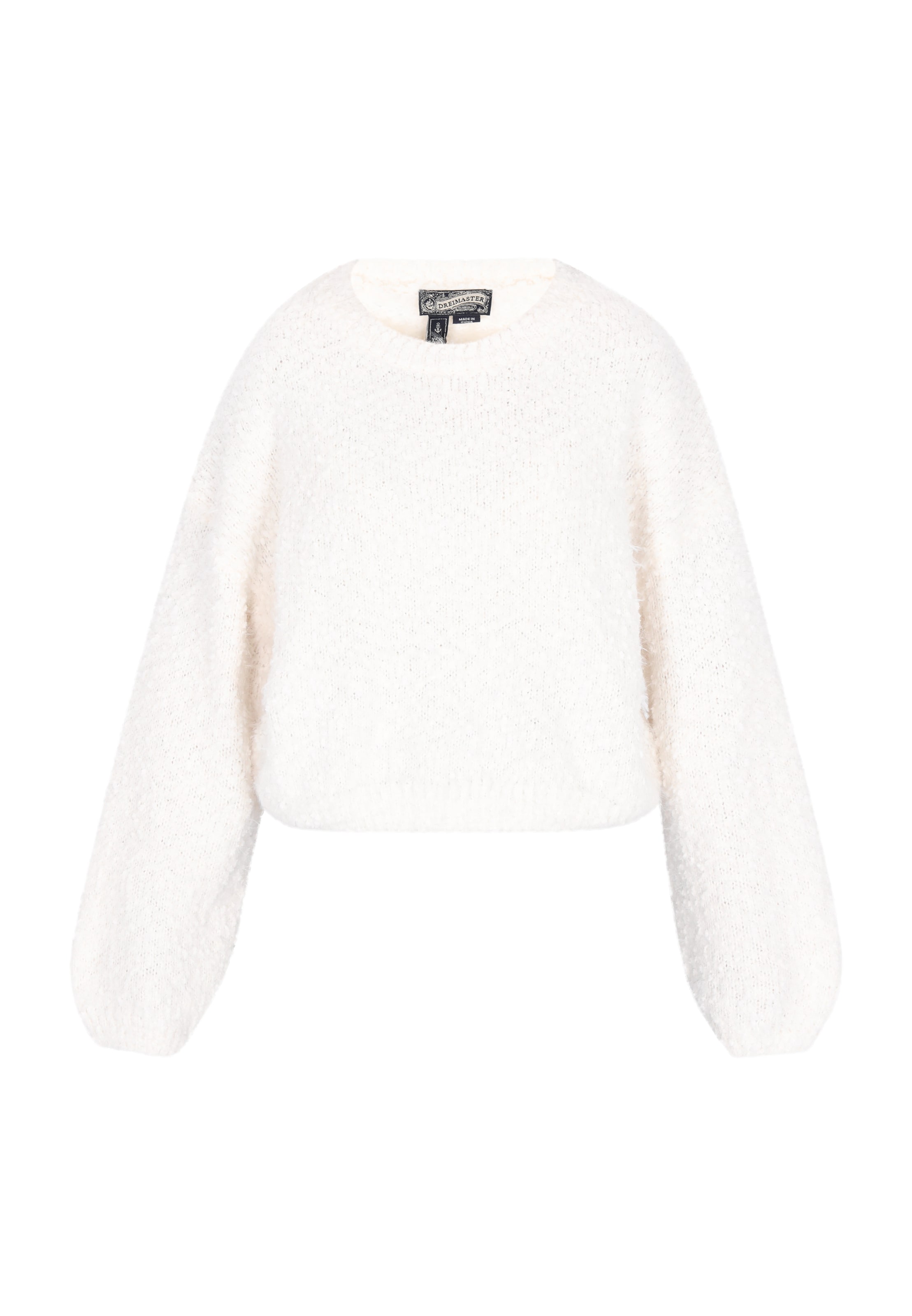 DreiMaster Vintage Pullover in Weiß: Vorderseite