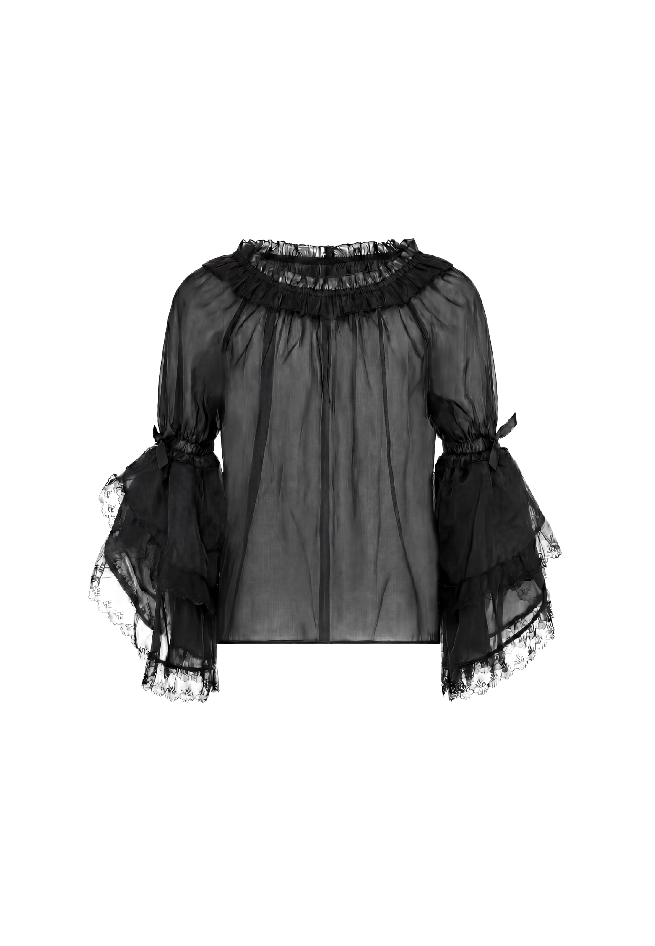 myMo ROCKS Blusa en M en negro, Vista del producto