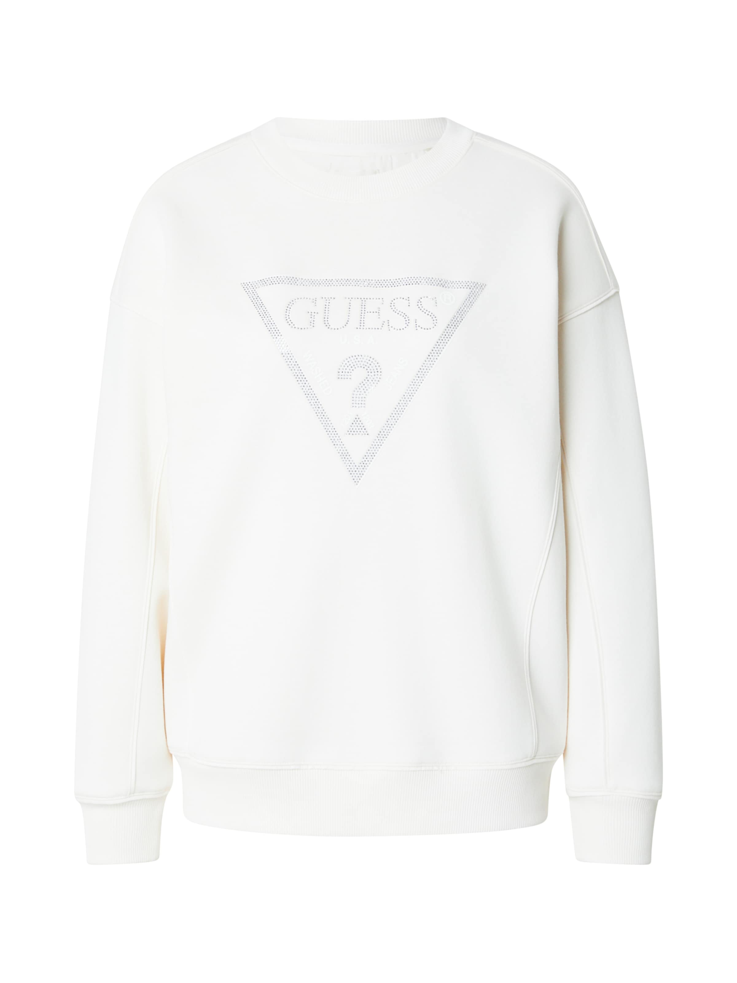 GUESS Μπλούζα φούτερ σε μπεζ: μπροστά