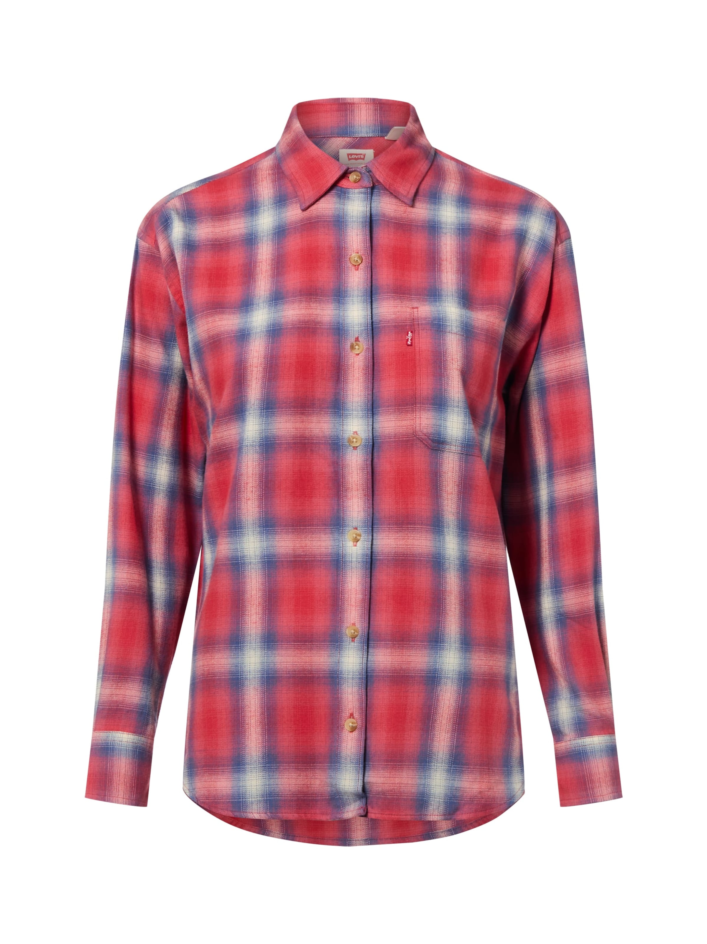 LEVI'S ® Bluse in hellblau / koralle, Produktansicht