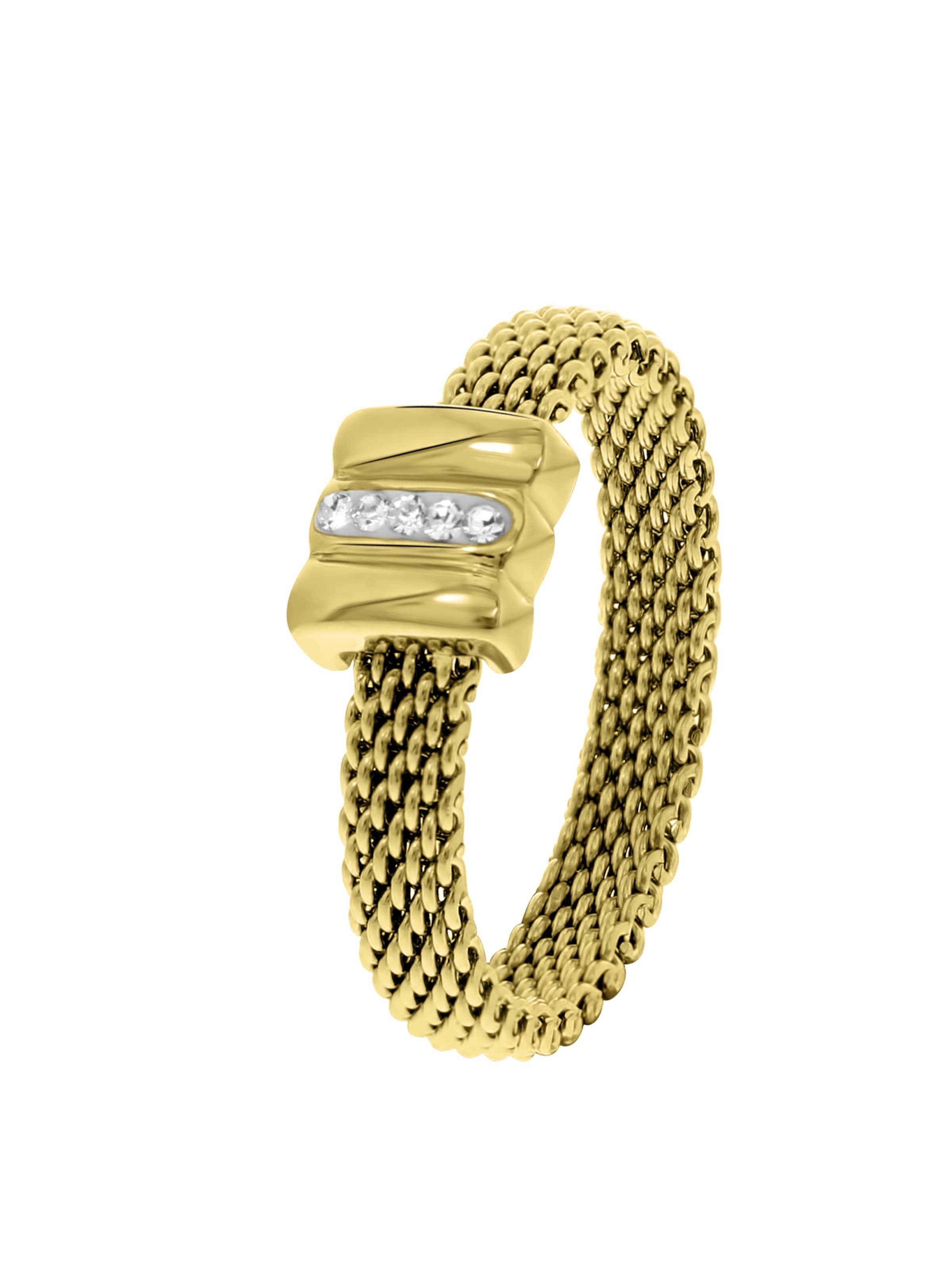 Lucardi Ring in Gold: Vorderseite