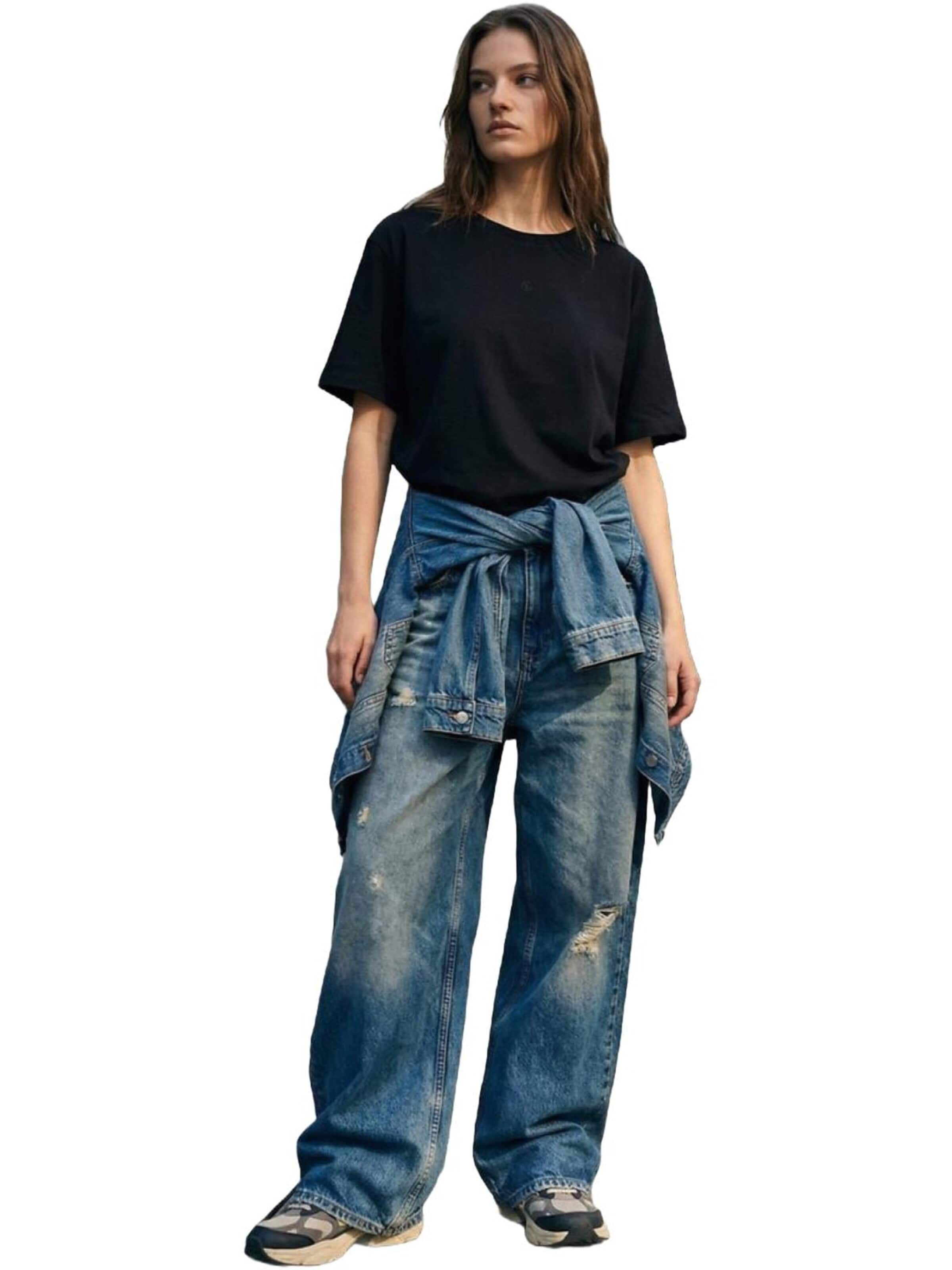 LTB Jeans - Camiseta 'LTB Jeans Damen-T-Shirt' en negro: frente