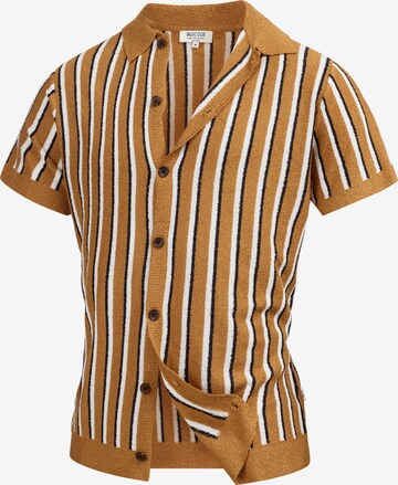 Coupe regular Chemise 'INKaziz' INDICODE JEANS en marron : devant