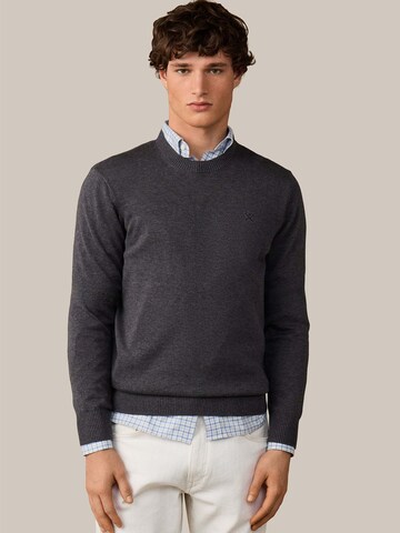 Hackett London Sweater 'Ess' in Grey: front