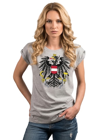 MAKAYA Shirt 'AT-Adler' in Grey: front