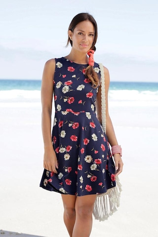 BEACH TIME Summer dress in Blue: front