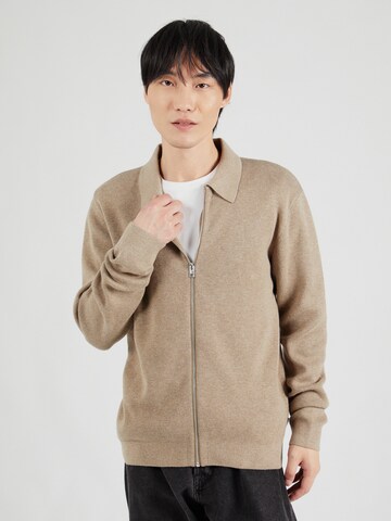 JACK & JONES Strickjacke 'JPRBLamilano' in Grau: Vorderseite