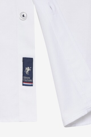 DENIM CULTURE Regular Fit Businesshemd 'ERLING' in Weiß