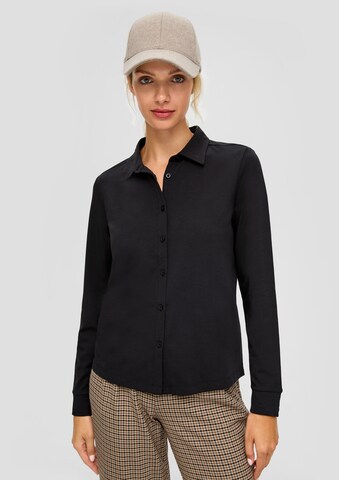 s.Oliver Bluse in Schwarz: Vorderseite