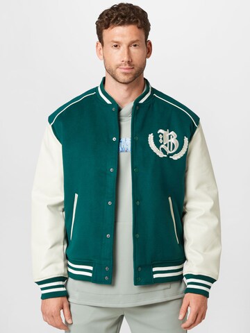 River Island Tussenjas 'VARSITY' in Groen: voorkant