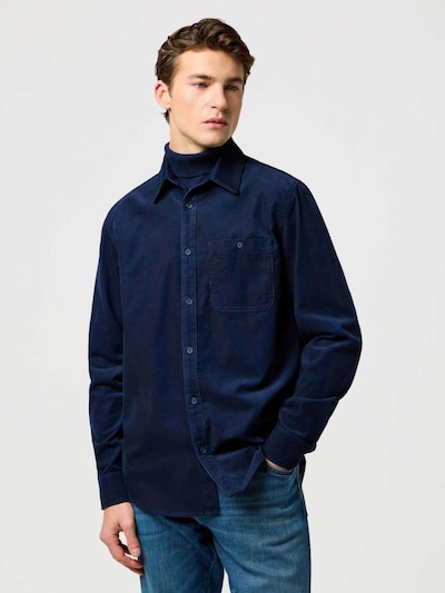 WRANGLER Hemd '1 Pkt Corduroy Shirt' in blau, Produktansicht