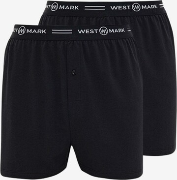 WESTMARK LONDON Boxer shorts 'Teddy' in Black: front