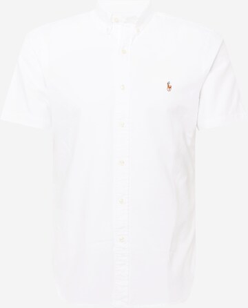 Coupe slim Chemise Polo Ralph Lauren en blanc : devant