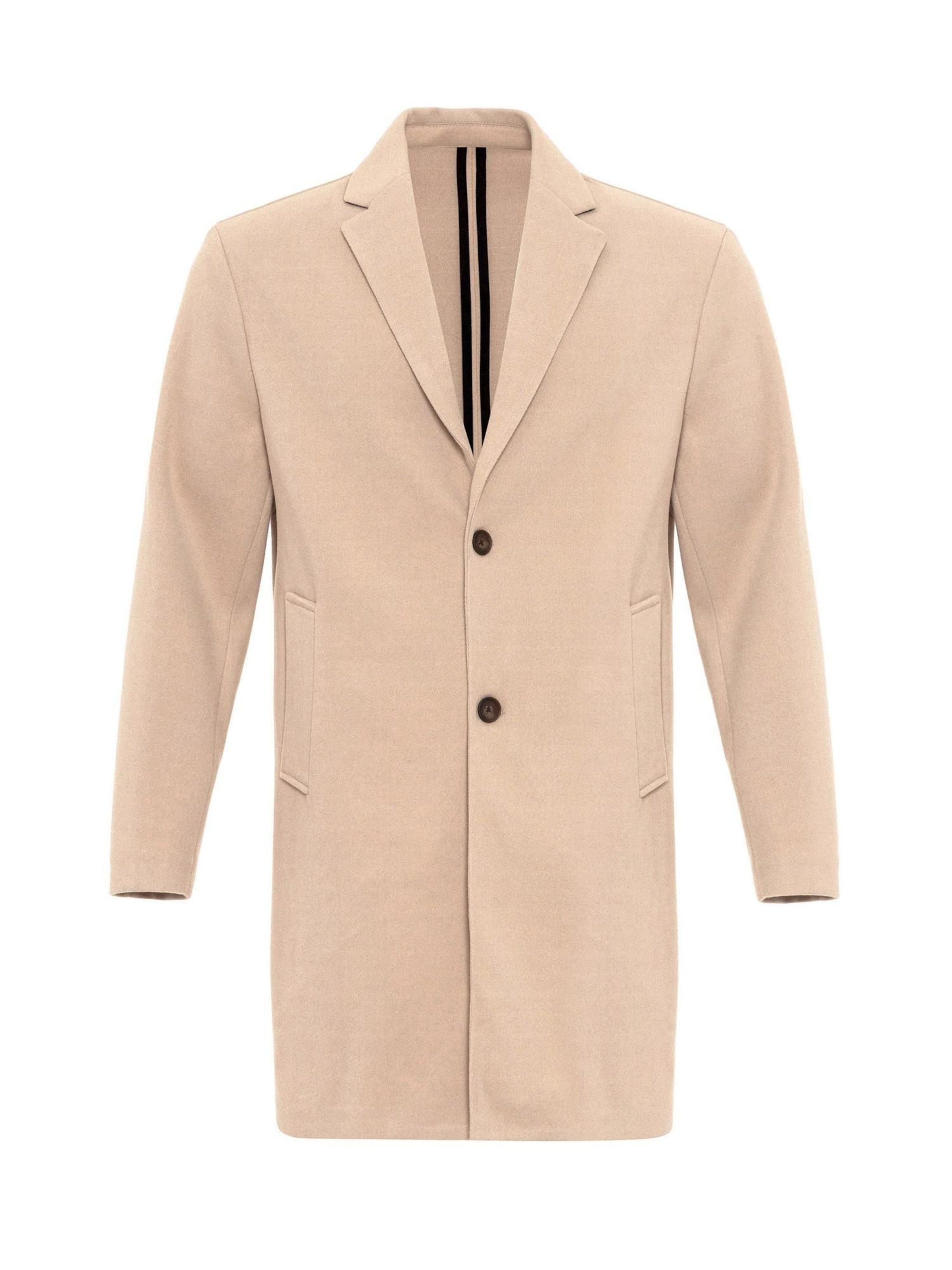 Antioch Ανοιξιάτικο και φθινοπωρινό παλτό σε μπεζ: μπροστά