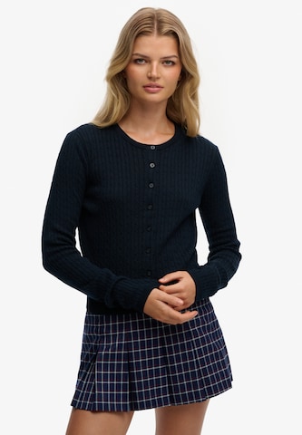 Cardigan Superdry en bleu : devant