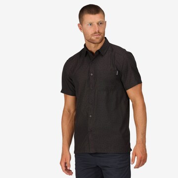 REGATTA Regular fit Athletic Button Up Shirt 'Mindano VII' in Grey: front
