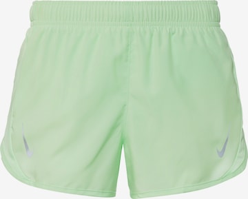 NIKE Regular Workout Pants 'Tempo Race' in Green: front
