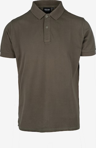 poolman Shirt ' Polo Uni Garment Dye Classic Fit ' in Brown: front