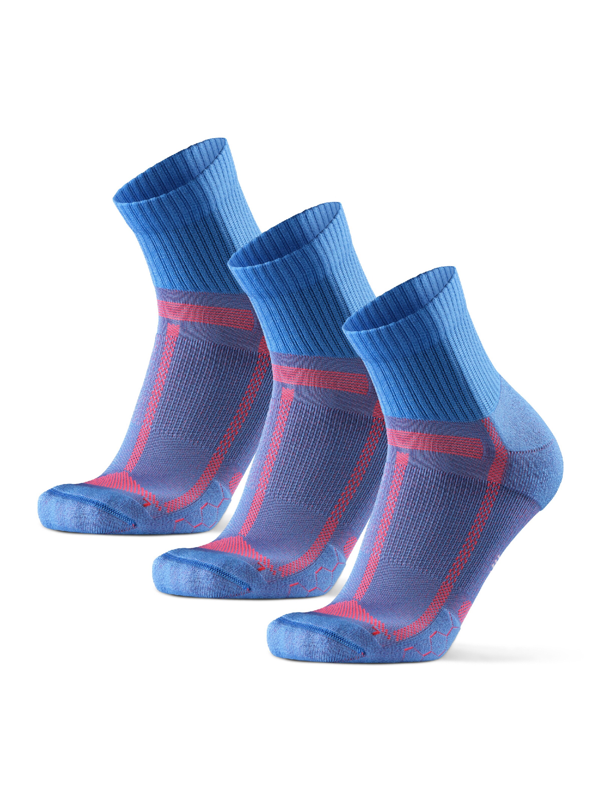 DANISH ENDURANCE Sports socks 'Long Distance' in Blue: front