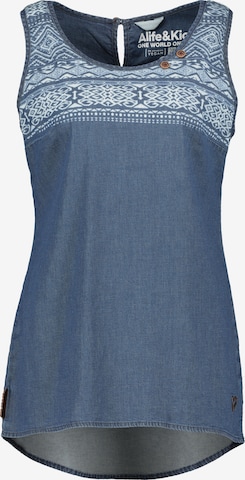 Alife and Kickin Bluse in Blau: predná strana