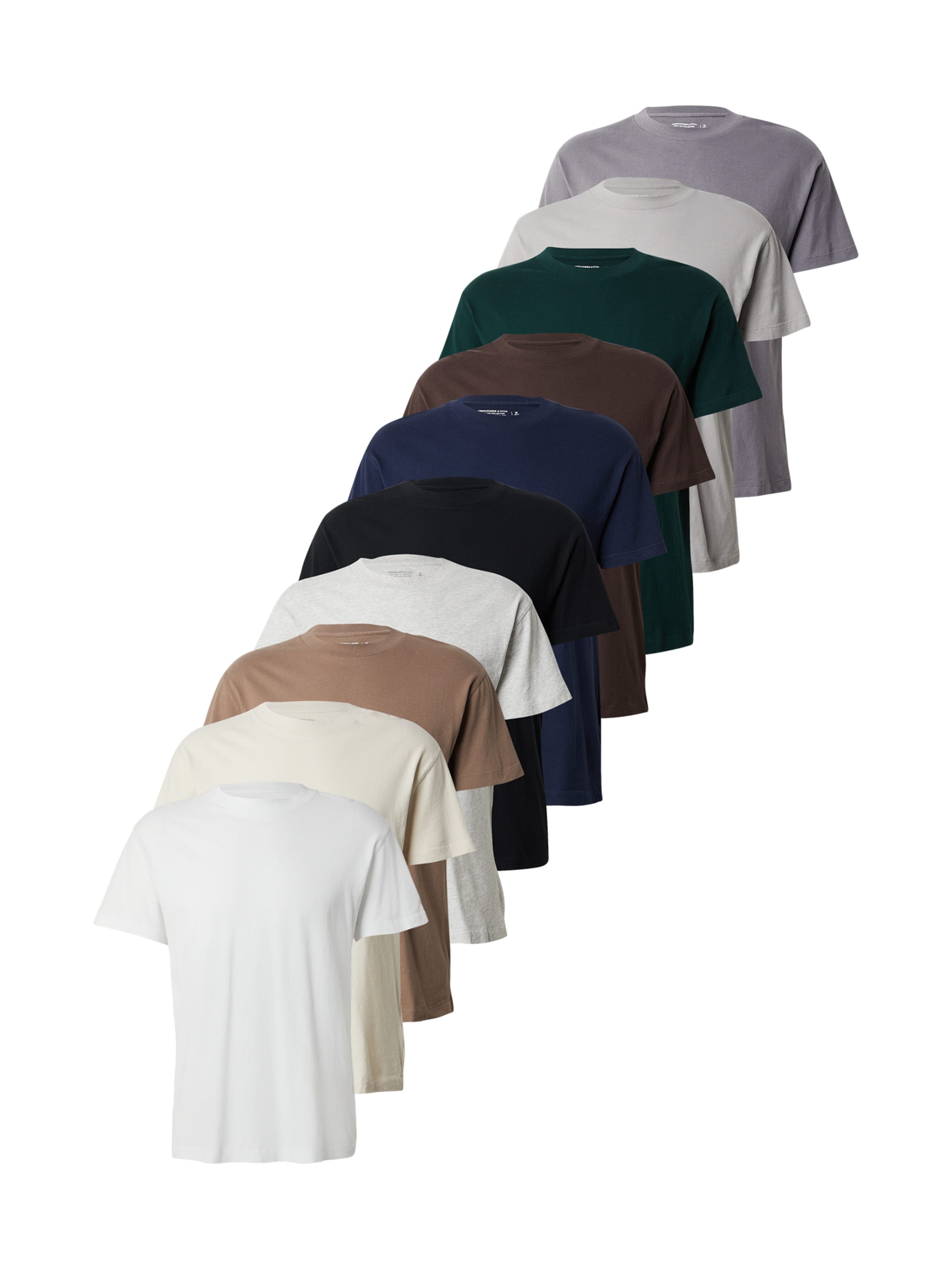 Abercrombie & Fitch Тениска 'ESSENTIAL' в бежово: отпред