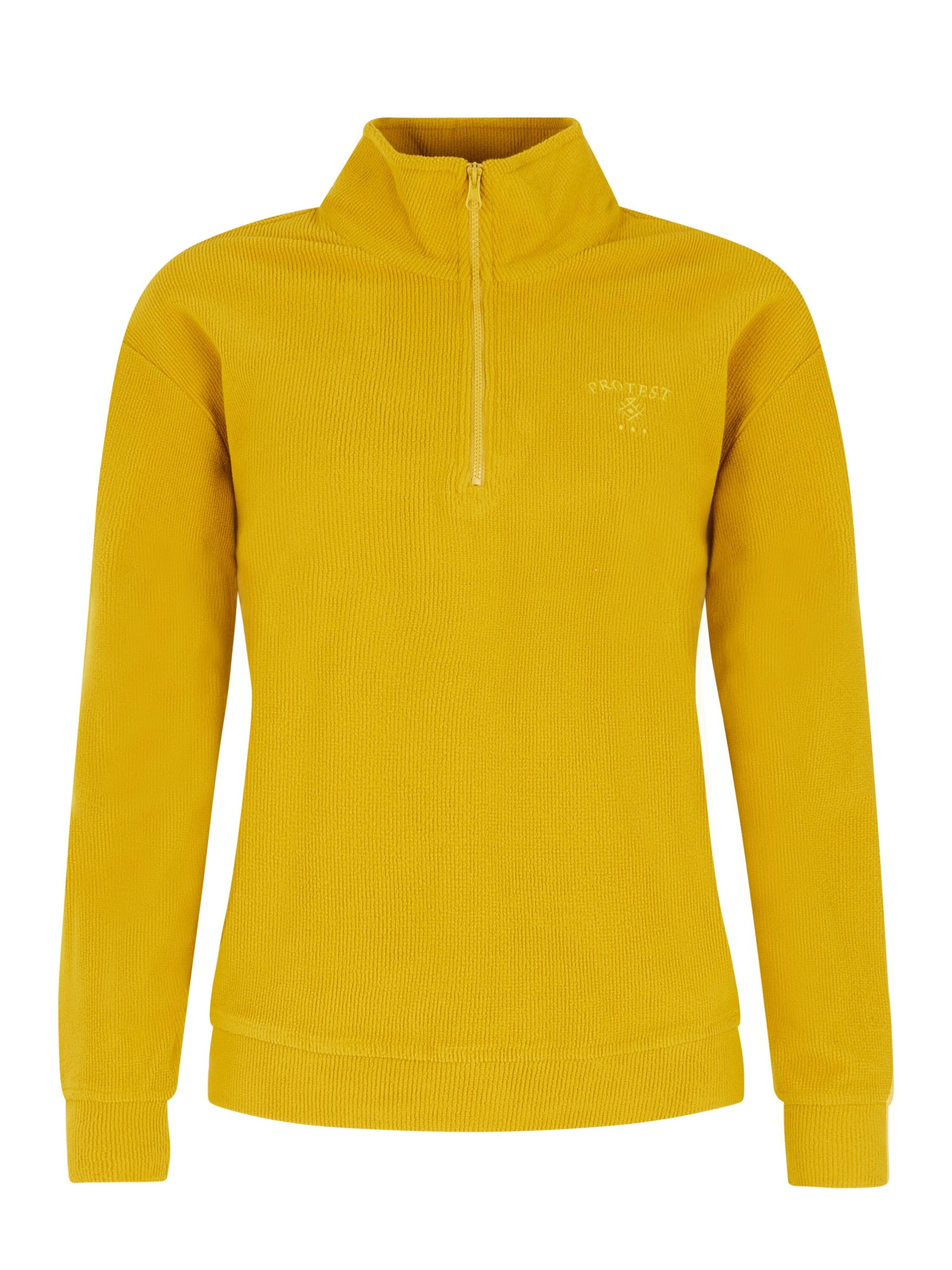 PROTEST Athletic Sweatshirt 'PRTNAPPA' in Yellow: front