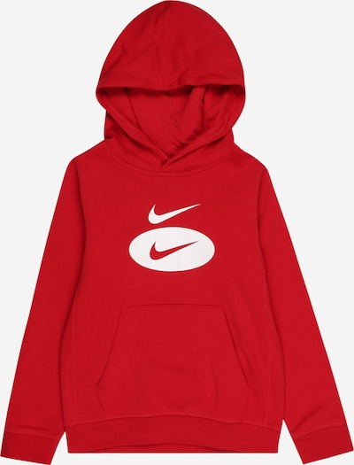 Nike Sportswear Sweatshirt in de kleur Rood / Wit, Productweergave