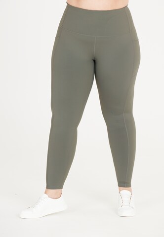Q by Endurance Slim fit Sports trousers 'Thalia' in Grey: front