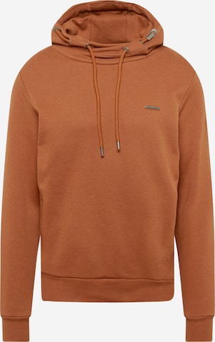 Ragwear Sweatshirt 'NATE' in Brown: front